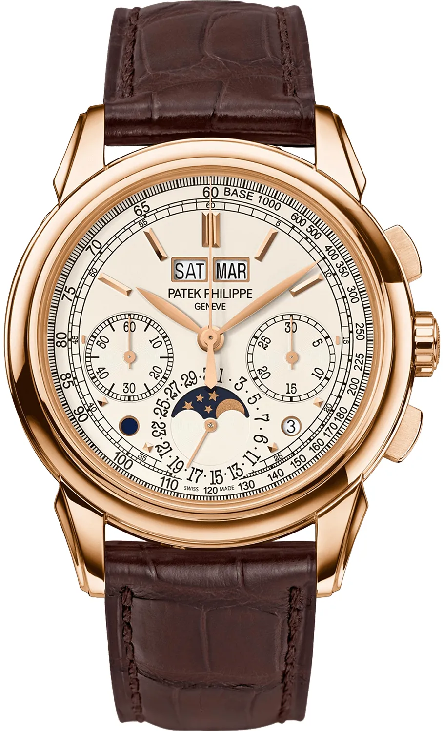 Patek Philippe Perpetual Calendar Chronograph 5270R-001 41mm Rose gold Silver