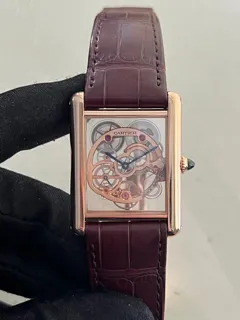 Cartier Tank WHTA0002 Rose gold Skeletonized