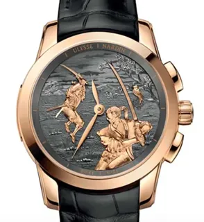 Ulysse Nardin Hourstriker 6102-130/SAMOURAI Rose gold Golden and Gray