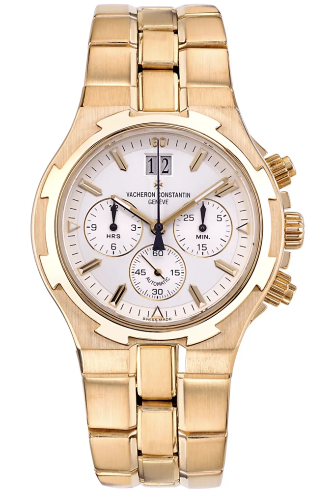 Vacheron Constantin Overseas Chronograph 49140/423J-8791 40mm Yellow gold Silver