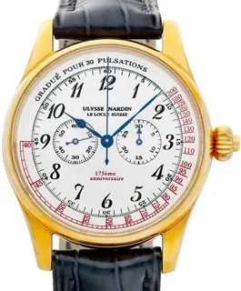 Ulysse Nardin Classic 381-22 Yellow gold White