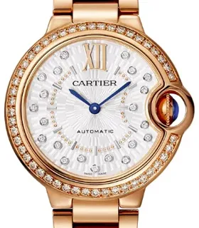 Cartier Ballon Bleu de Cartier WJBB0082 33mm Rose gold Silver