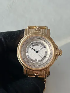 Breguet Marine 3700BA Yellow gold Silver