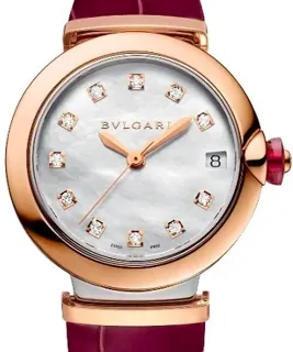 Bulgari Lucea 102639 LU33WSPGLD/11.RED Yellow gold and Stainless steel White