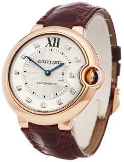 Cartier Ballon Bleu 36mm 3003 Rose gold Silver