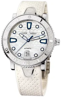 Ulysse Nardin Lady Diver 8103-101-3/00 Stainless steel White