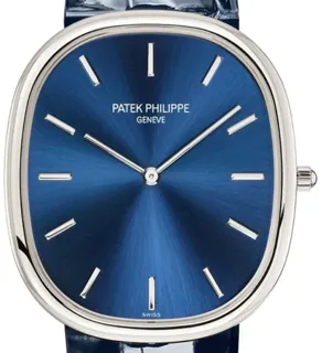 Patek Philippe Golden Ellipse 3585 White gold Blue