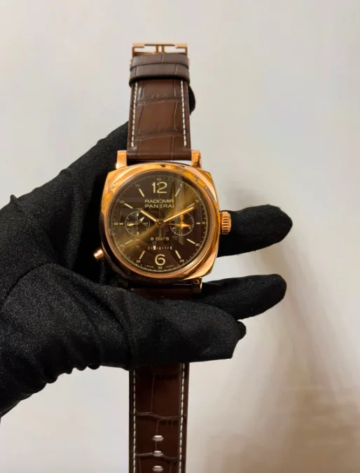 Panerai Radiomir 1940 PAM 00502 45mm Rose gold Brown