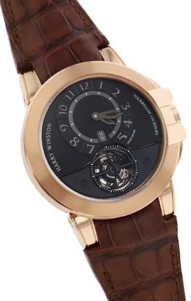 Harry Winston Ocean 400-MAT44R 44mm Rose gold Black