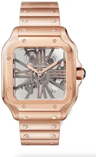 Cartier Santos de Cartier Skeleton WHSA0016 Rose gold Skeletonized