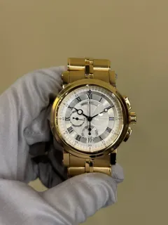 Breguet Marine 5827BA/12/AZ0 Yellow gold Silver