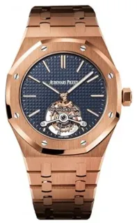 Audemars Piguet Royal Oak Tourbillon 26510OR.OO.1220OR.01 Rose gold Blue