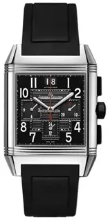 Jaeger-LeCoultre Reverso Squadra Chronograph GMT Q701868P Stainless steel Black