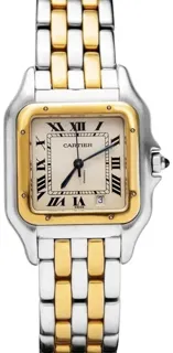 Cartier Panthu00e8re 183949 Yellow gold and Stainless steel White