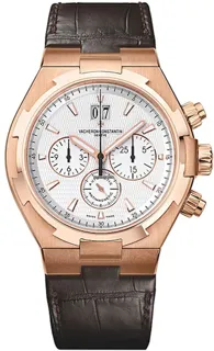 Vacheron Constantin Overseas Chronograph 49150/000R-9454 Rose gold Silver