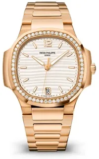 Patek Philippe Nautilus 7118/1200R-001 35mm Rose gold Silver