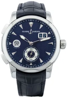 Ulysse Nardin Dual Time 3343-126LE/93 Stainless steel Blue