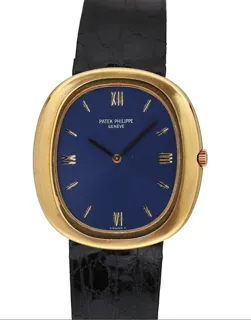 Patek Philippe Golden Ellipse 3589 Yellow gold Blue