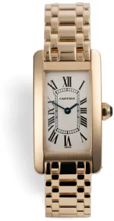 Cartier Tank Amu00e9ricaine 1710 Yellow gold White