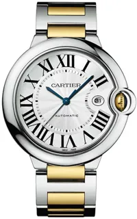 Cartier Ballon Bleu 42mm W2BB0022 Yellow gold and Stainless steel Silver