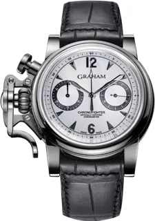 Graham Chronofighter 2CFAX Platinum Silver