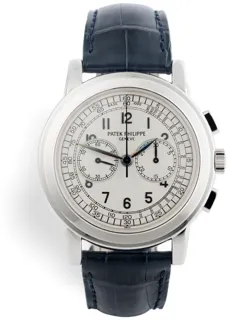 Patek Philippe Chronograph 5070G-001 White gold Silver