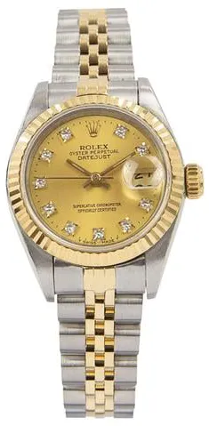 Rolex Lady-Datejust 69173 26mm Yellow gold and stainless steel Champagne