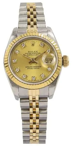 Rolex Lady-Datejust 69173 26mm Yellow gold and stainless steel Champagne