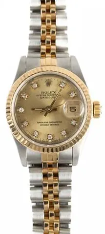 Rolex Lady-Datejust 69173 26mm Yellow gold and stainless steel Champagne