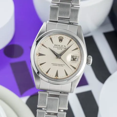 Rolex Oyster Perpetual Date 1500 34mm Stainless steel Silver