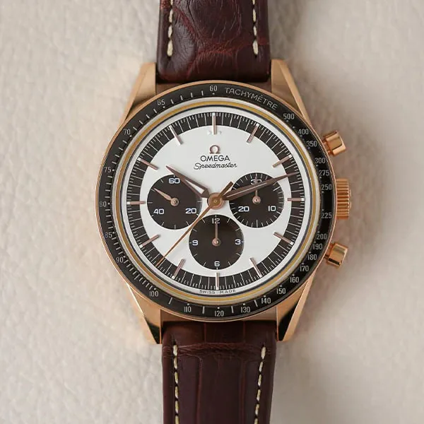 Omega Speedmaster Moon watch 311.63.40.30.02.001 39.5mm Rose gold Silver