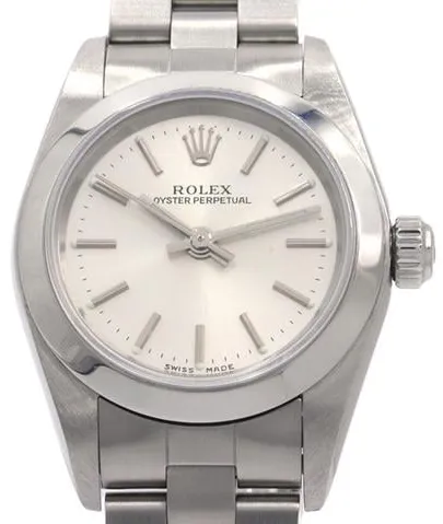 Rolex Oyster Perpetual 76080 24mm Stainless steel Silver