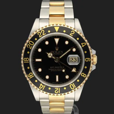 Rolex GMT-Master II 16713 40mm Yellow gold and Stainless steel Black 2