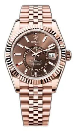 Rolex Sky-Dweller 336935 42mm Rose gold Brown