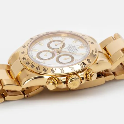 Rolex Daytona 116528 40mm Yellow gold White 3