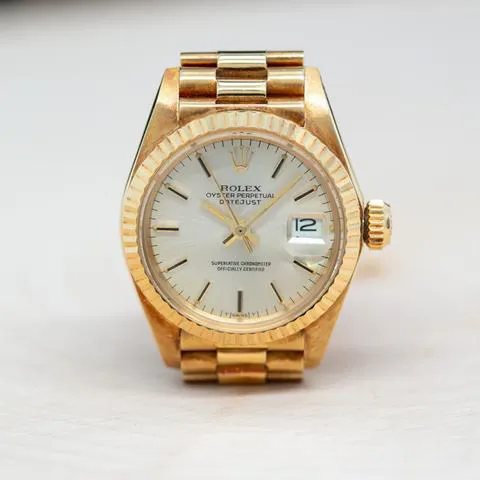 Rolex Datejust 6917 26mm Yellow gold Silver