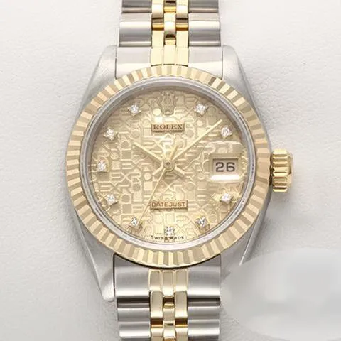 Rolex Lady-Datejust 69173 26mm Yellow gold and stainless steel Champagne