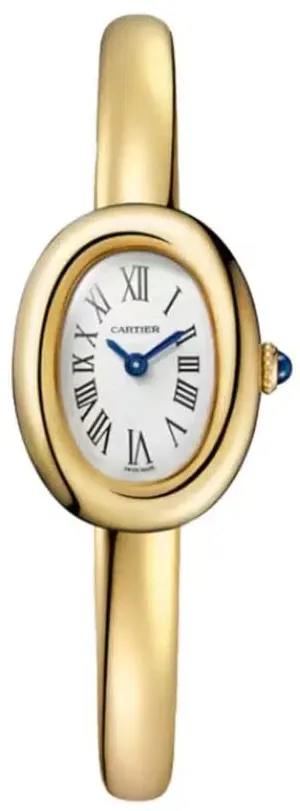 Cartier Baignoire WGBA0021 24.5mm Yellow gold Silver