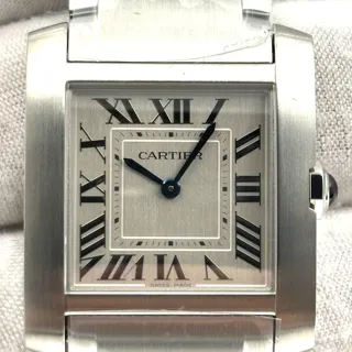 Cartier Tank Française WSTA0074 Stainless steel Silver