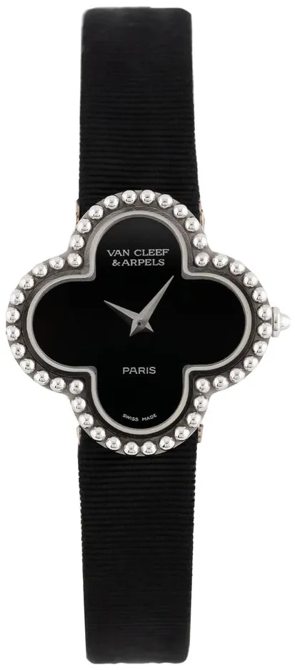 Van Cleef & Arpels Alhambra 322974 26mm White gold Black