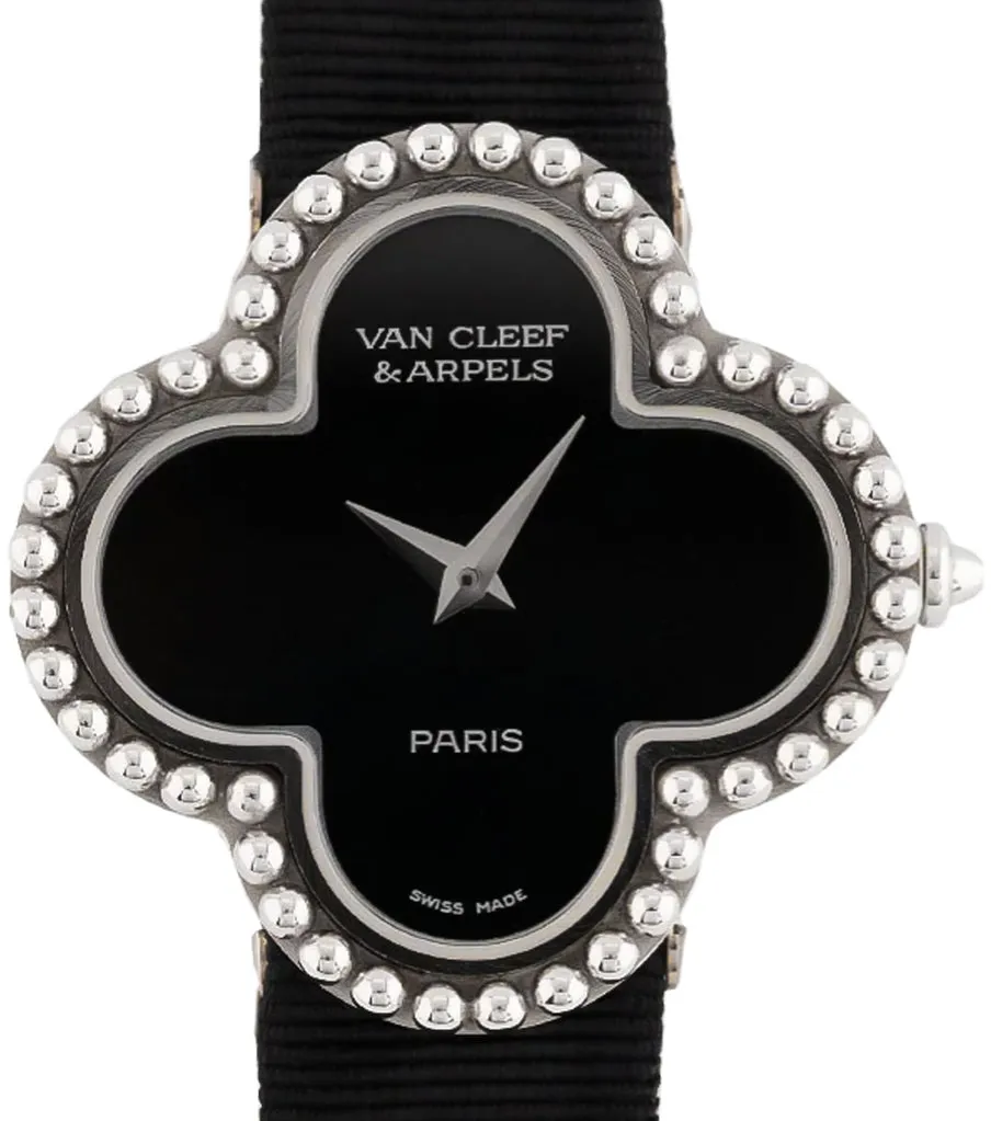 Van Cleef & Arpels Alhambra 322974 26mm White gold Black 1