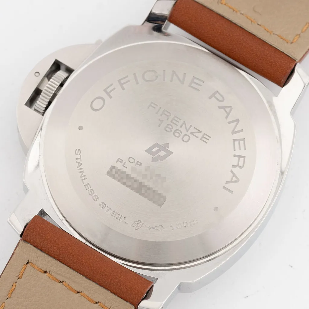 Panerai Luminor 44mm Stainless steel Brown 2