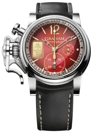 Graham Chronofighter 2CVAS.R01A 44mm Stainless steel Red