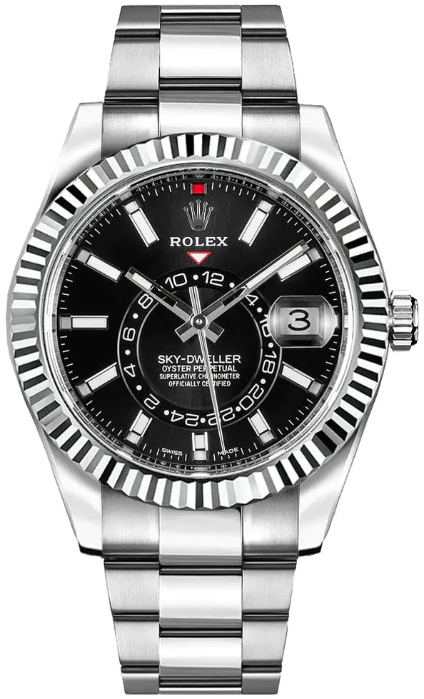 Rolex Sky-Dweller 326934 42mm Stainless steel Black