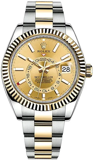 Rolex Sky-Dweller 326933 42mm Stainless steel Champagne