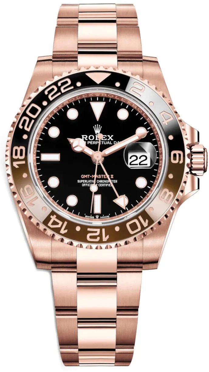 Rolex GMT-Master II 126715CHNR 40mm 18K Everose Black