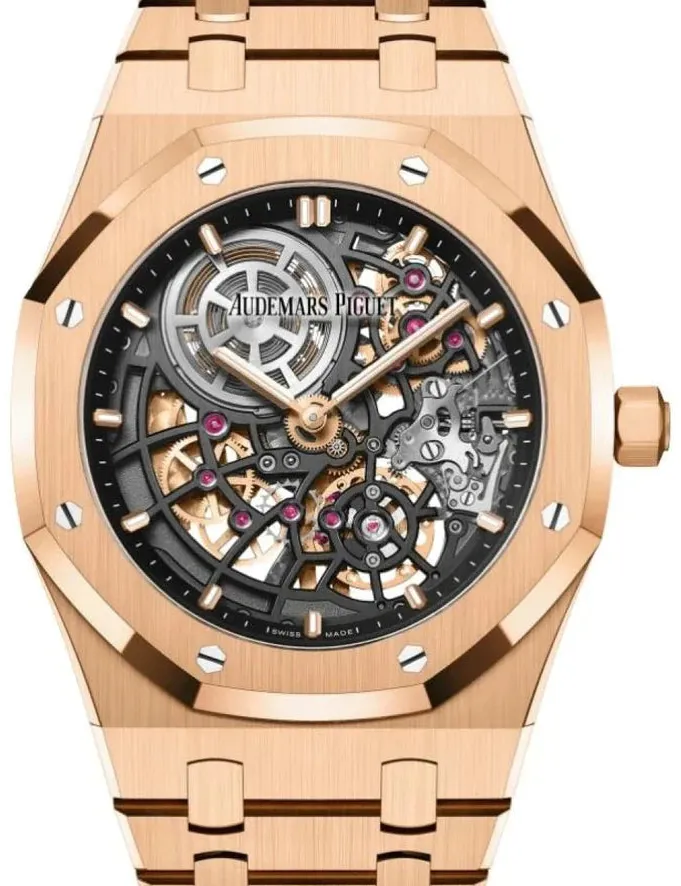 Audemars Piguet Royal Oak 16204OR.OO.1240OR.01 39mm 18kt rose Skeleton