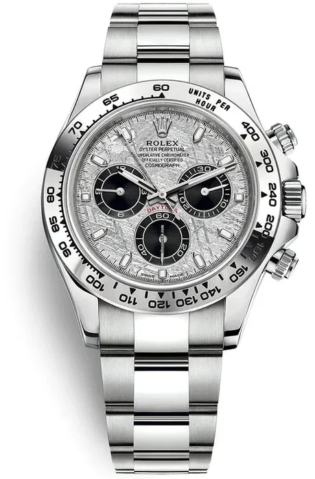 Rolex Daytona 116509 40mm White gold and 18k white gold Meteorite