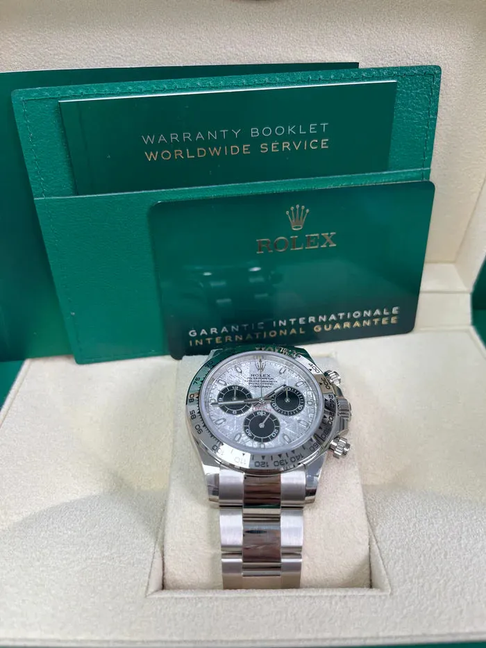 Rolex Daytona 116509 40mm White gold and 18k white gold Meteorite 6