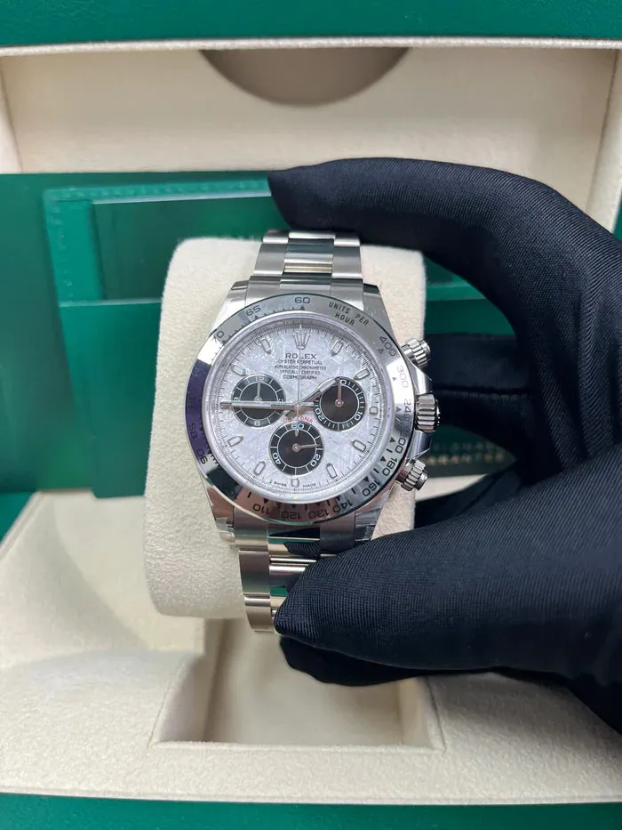 Rolex Daytona 116509 40mm White gold and 18k white gold Meteorite 7